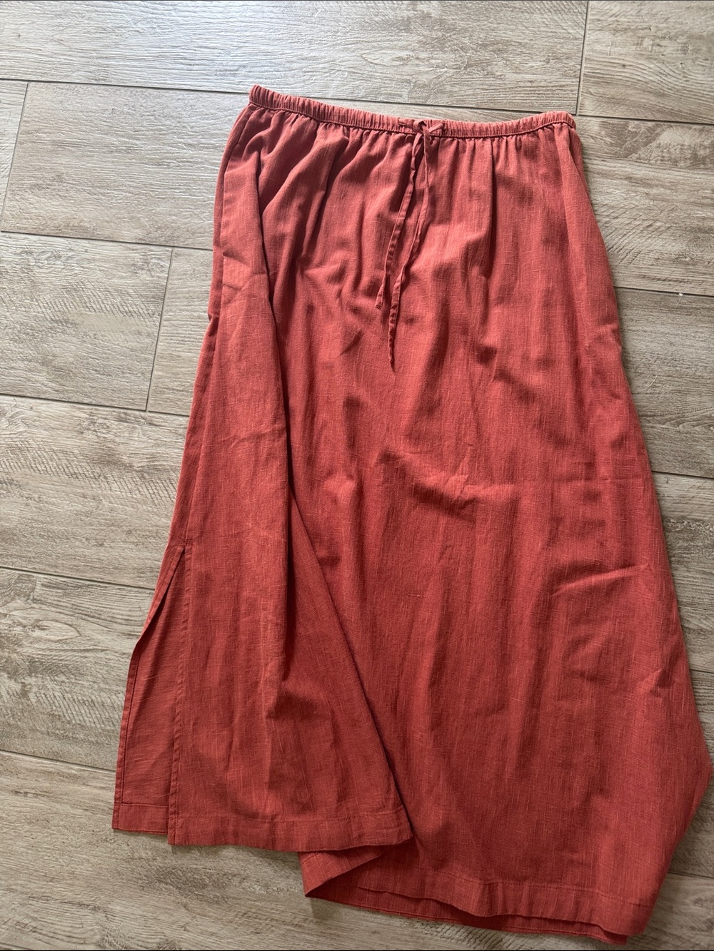 Women’s Rust Red Maxi Skirt